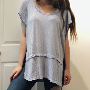 Free People Light Blue Top